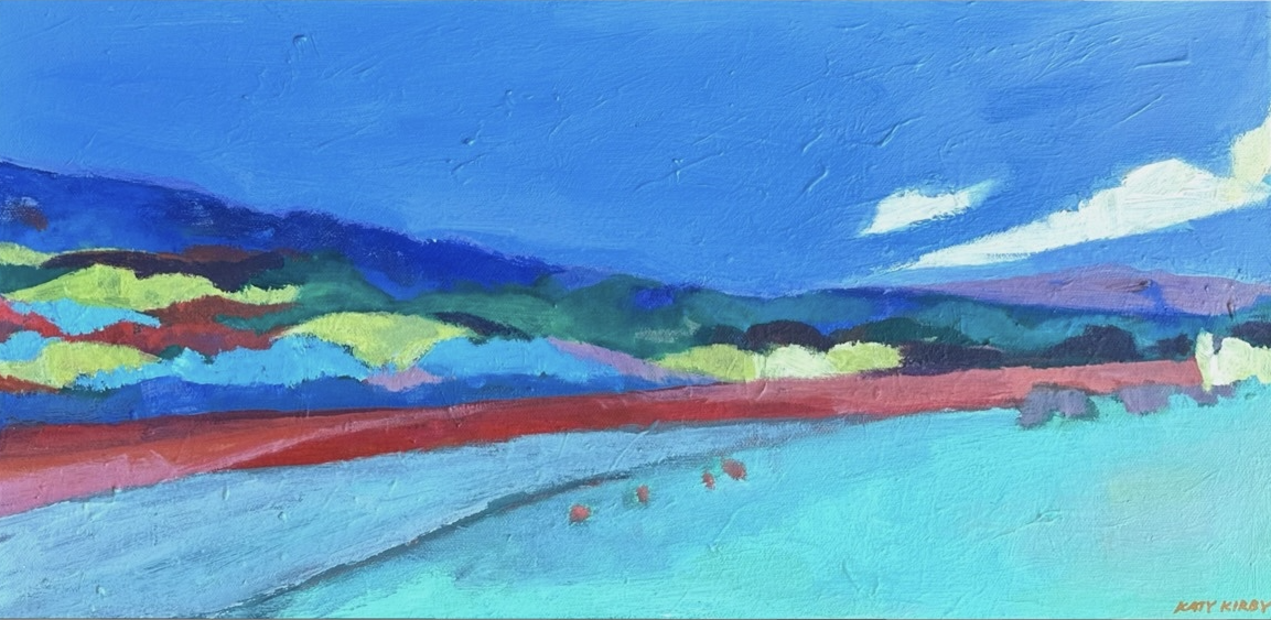 An original acrylic painting by artist Katy Kirby