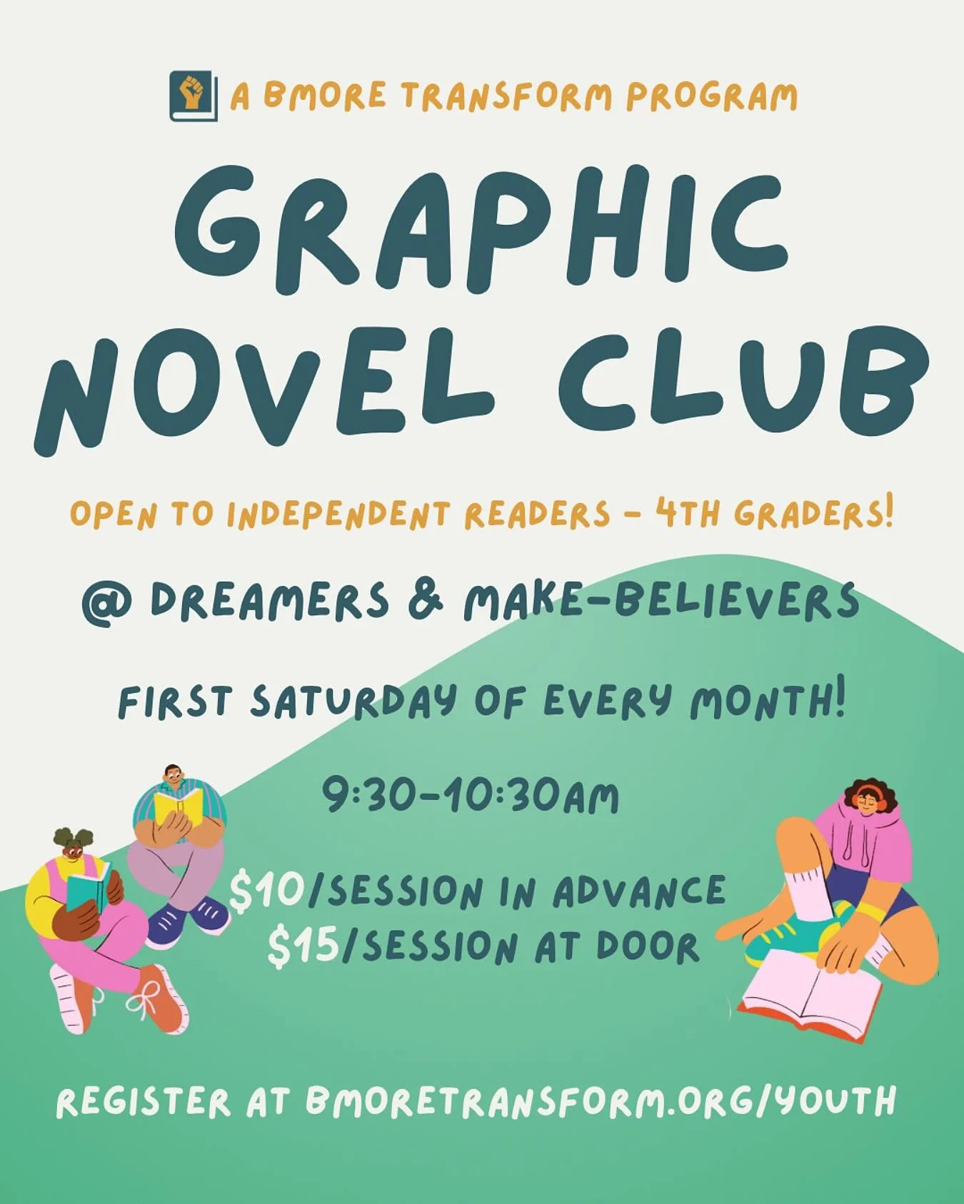 📚Graphic Novel Club returns on November 1st!

Join us for a fun time, gushing about all things graphic novels. This space is perfect for all kiddos who are looking for or are in need of a low-stakes environment where they can be creative and nurture