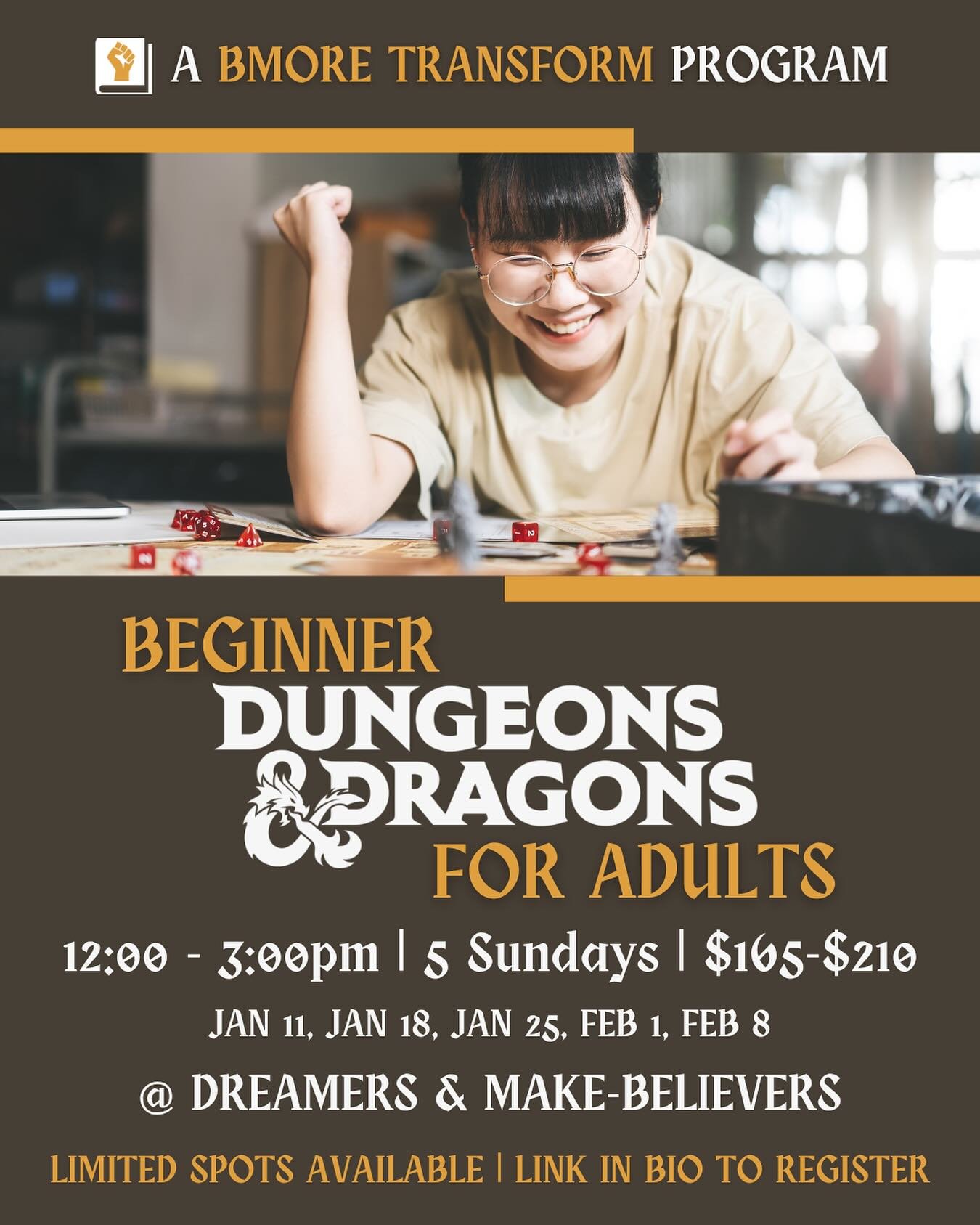 Whether you have long yearned to embark upon the tales of Dungeons &amp; Dragons, or simply delight in the notion of casting strange-shaped dice and making bold&mdash;even dubious&mdash;choices in merry company&hellip; your hour has come.🛡️

We now 