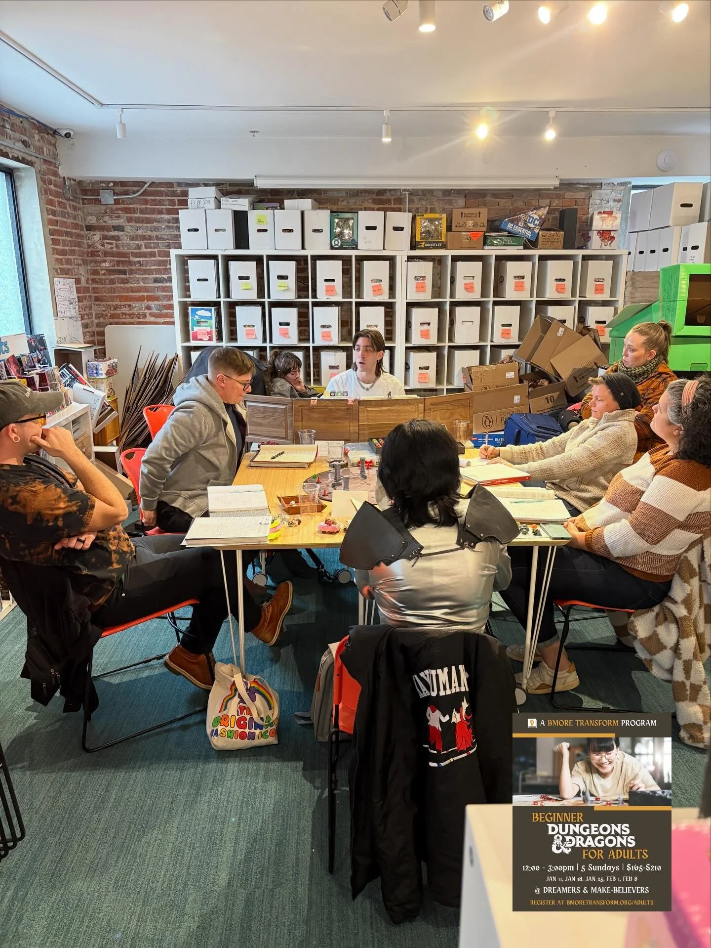 And their five-week campaign comes to a close on a Natural 20 ✨

This Beginner D&amp;D Club for Adults was an incredible experience for all involved. Five new adventurers who signed up to embark on a quest through Vasloria, honing their skills and co