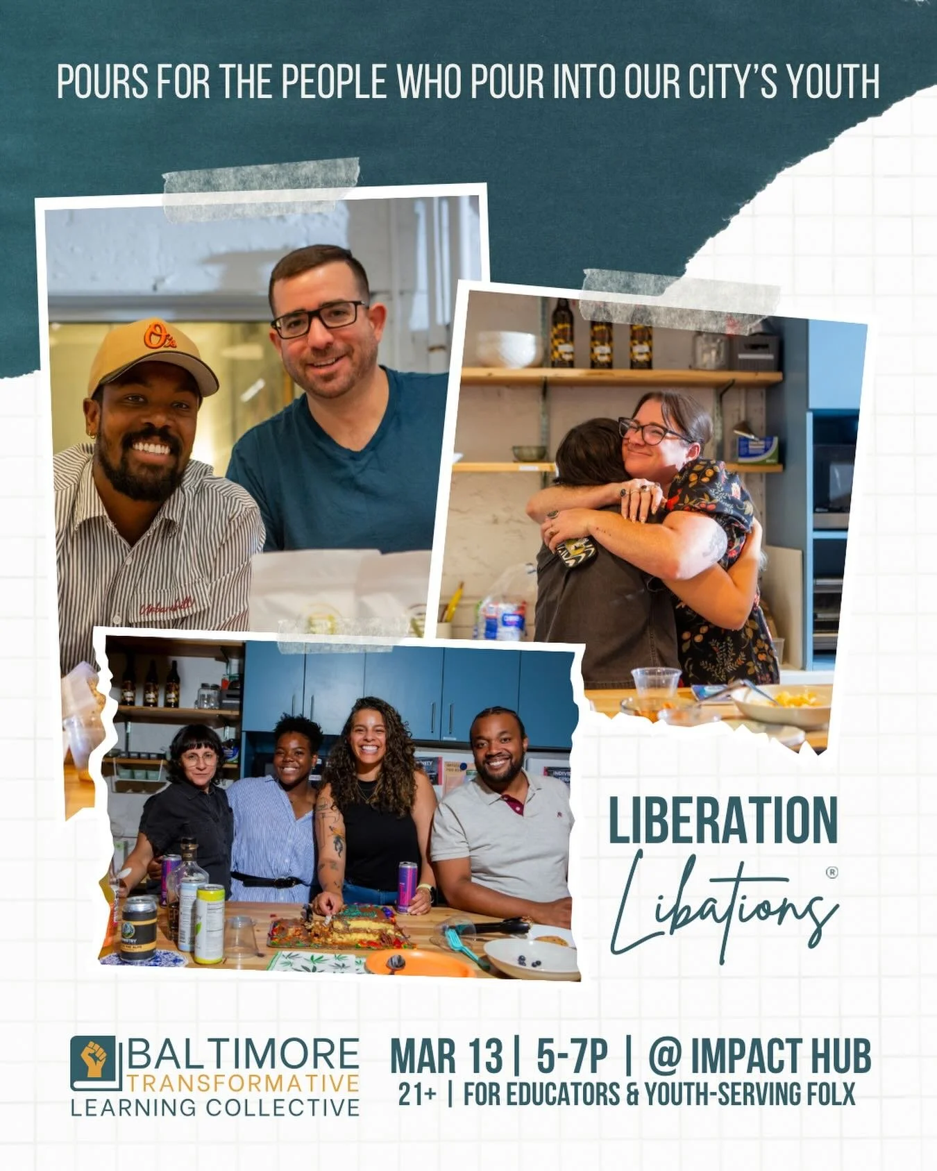 We&rsquo;ve carved out a little space for joy, all you need to do is come step in. You owe yourself that. ✊🏽

Join us this Friday at Liberation Libations&reg;, a space for everyone who serves youth in any capacity. Have a few drinks, have some good 