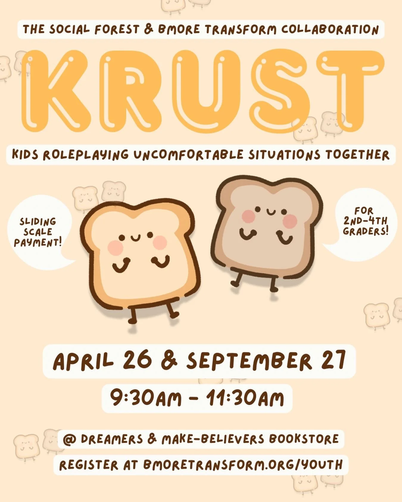 By popular demand, KRUST is back! This time we&rsquo;re talking about ❤️friendship💔

Kiddos in 2nd-4th grade now are invited to join our small group for two sessions, one this Spring and one in the Fall, to dig deep into the complex dynamics of frie