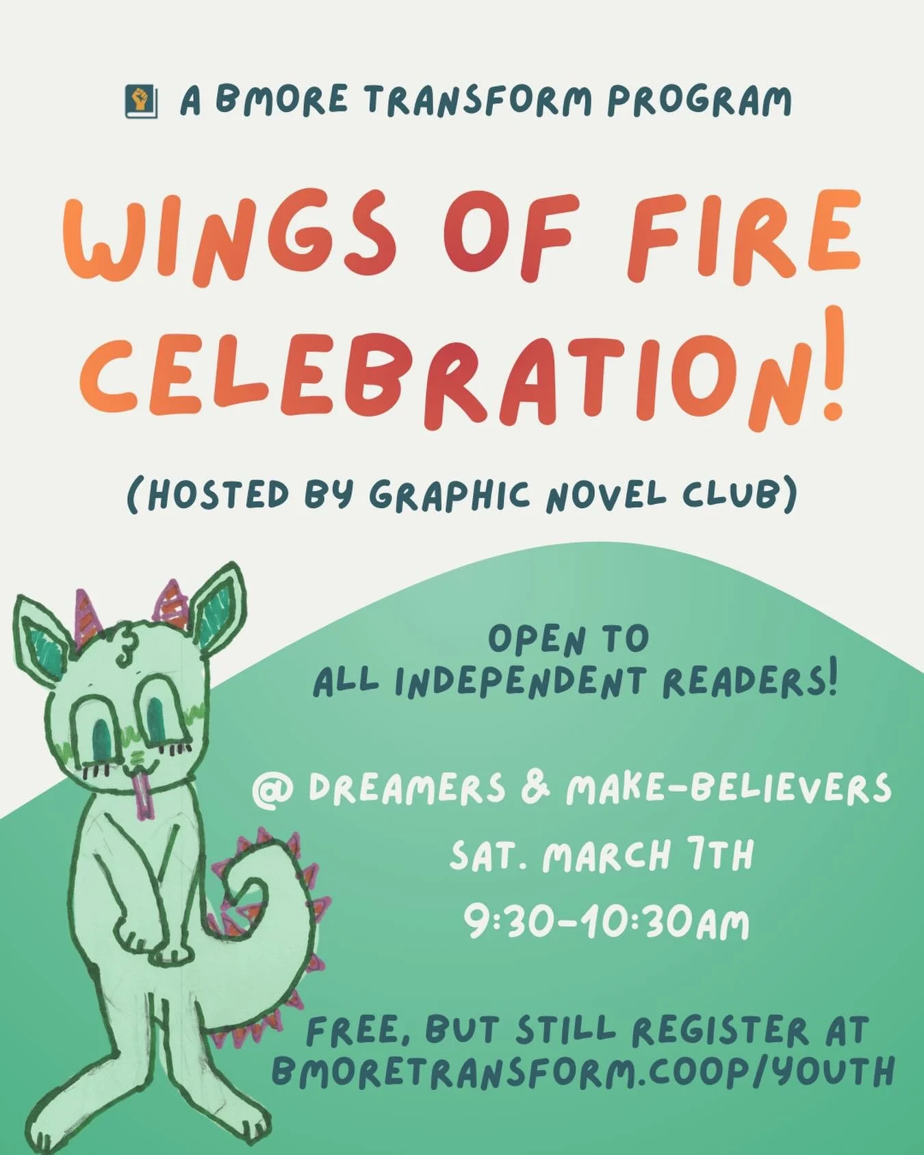 🔥🐉 You&rsquo;re invited to a Wings of Fire Celebration! 🐉🔥

Join your fellow dragon trainers and tribe members this Saturday for an extra-special celebration of the beloved series, &ldquo;Wings of Fire&rdquo; by Tui T. Sutherland. Hosted by the @