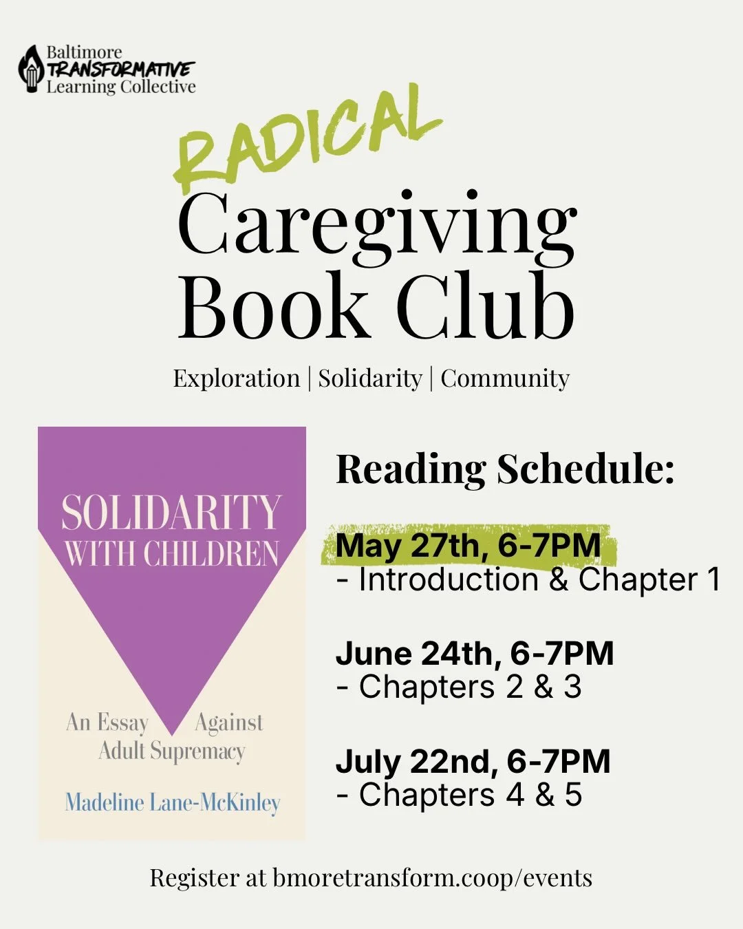 🟪 Radical caregiving requires intentionality. Start here, with us.

Looking to purchase a copy of &ldquo;Solidarity With Children&rdquo;? Tell @redemmas you&rsquo;re joining the Radical Caregiving Book Club&trade;️ and get 10% off your book.