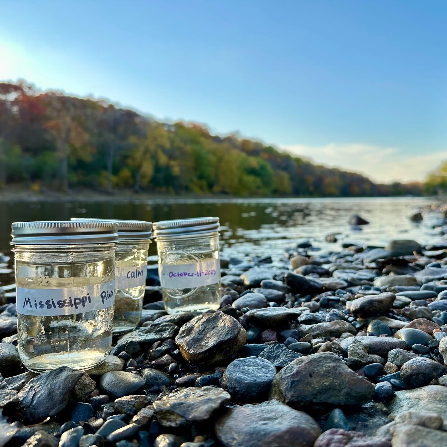 We are adding some great artwork to our collection that will be hung within the Schoenecker Center! Minneapolis artist Annie Hejny will be painting a large scale work using water and sediment gathered from the Mississippi River near campus. Students 