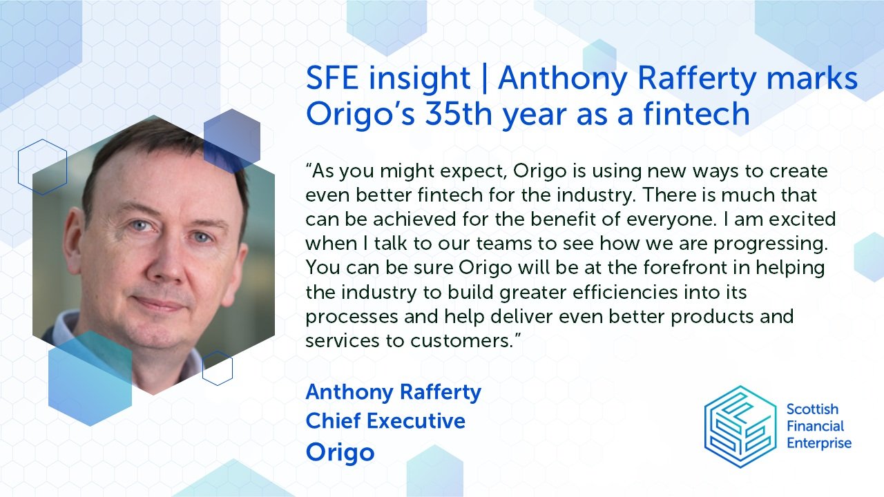 Anthony Rafferty marks Origo’s 35th year as a fintech