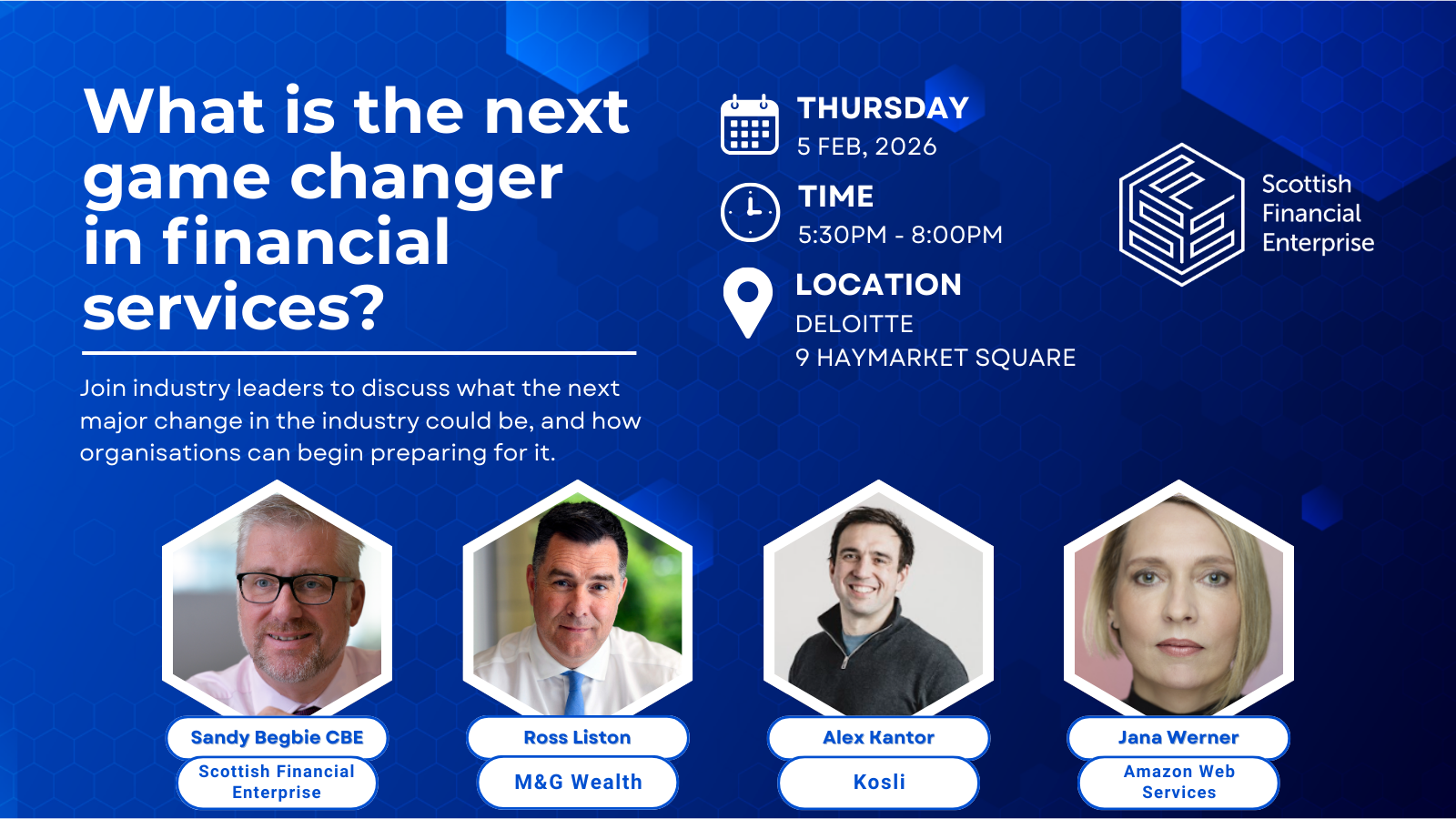 What is the next game changer in financial services?