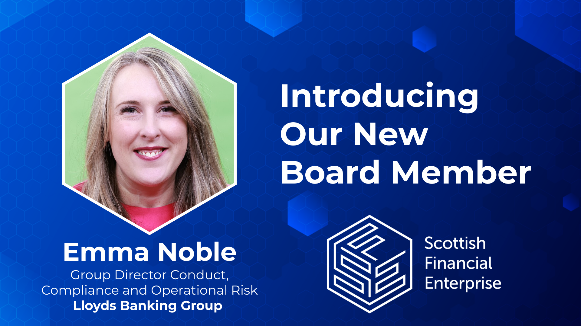 SFE Announce new board member