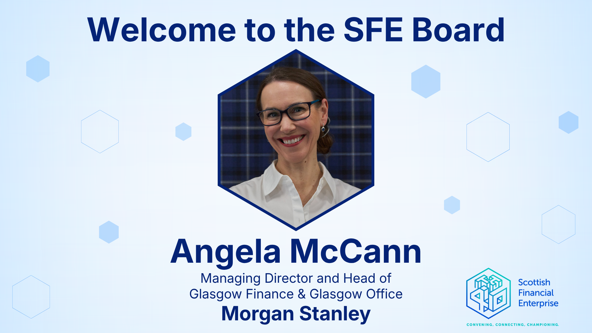 Angela McCann joins the Scottish Financial Enterprise Board