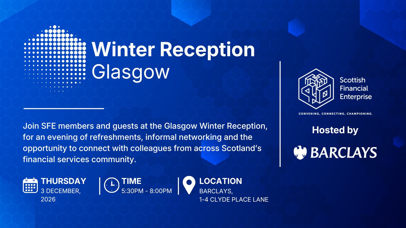  Glasgow Winter Reception