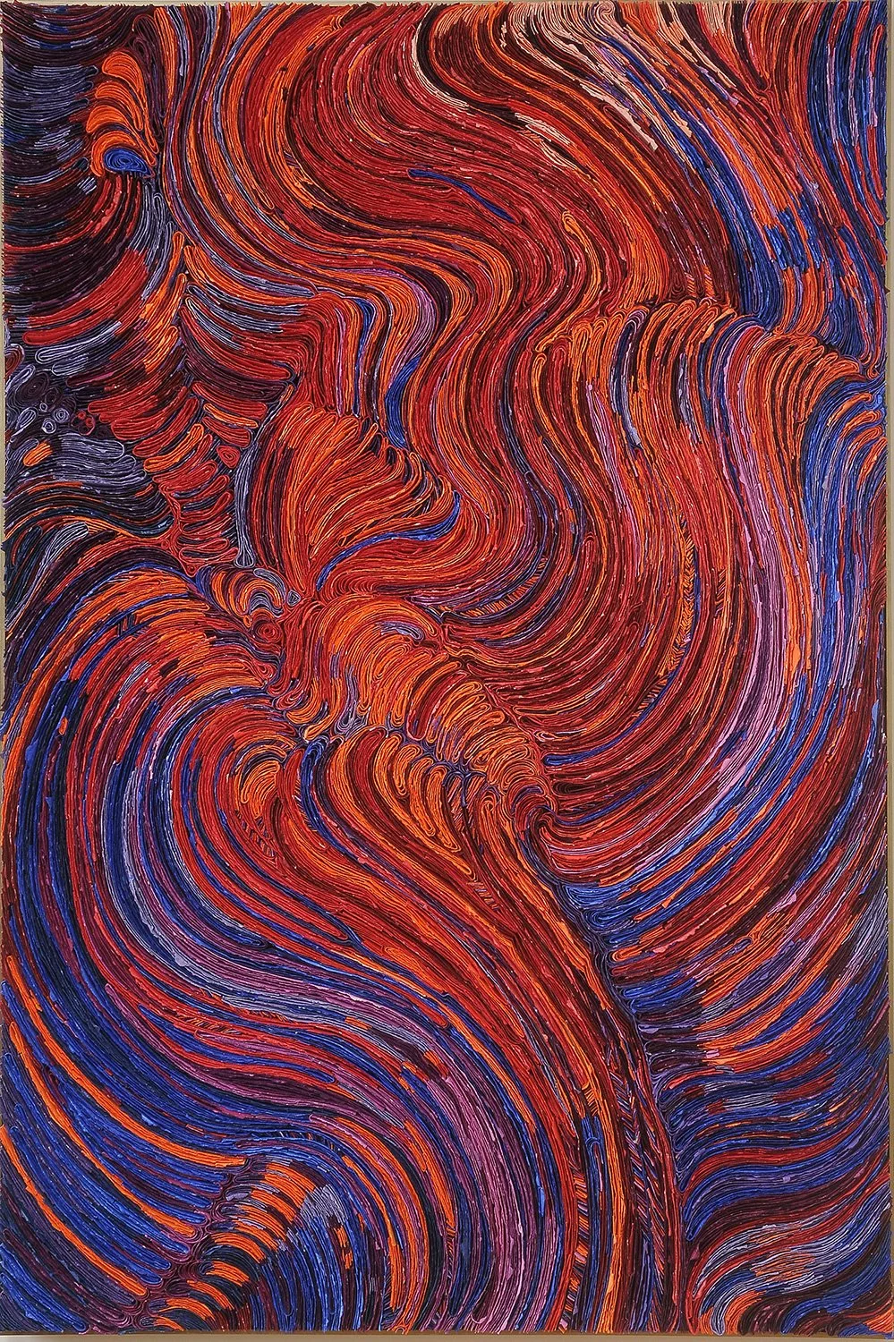 Fire In The Lake,   40" x 60" x 3"