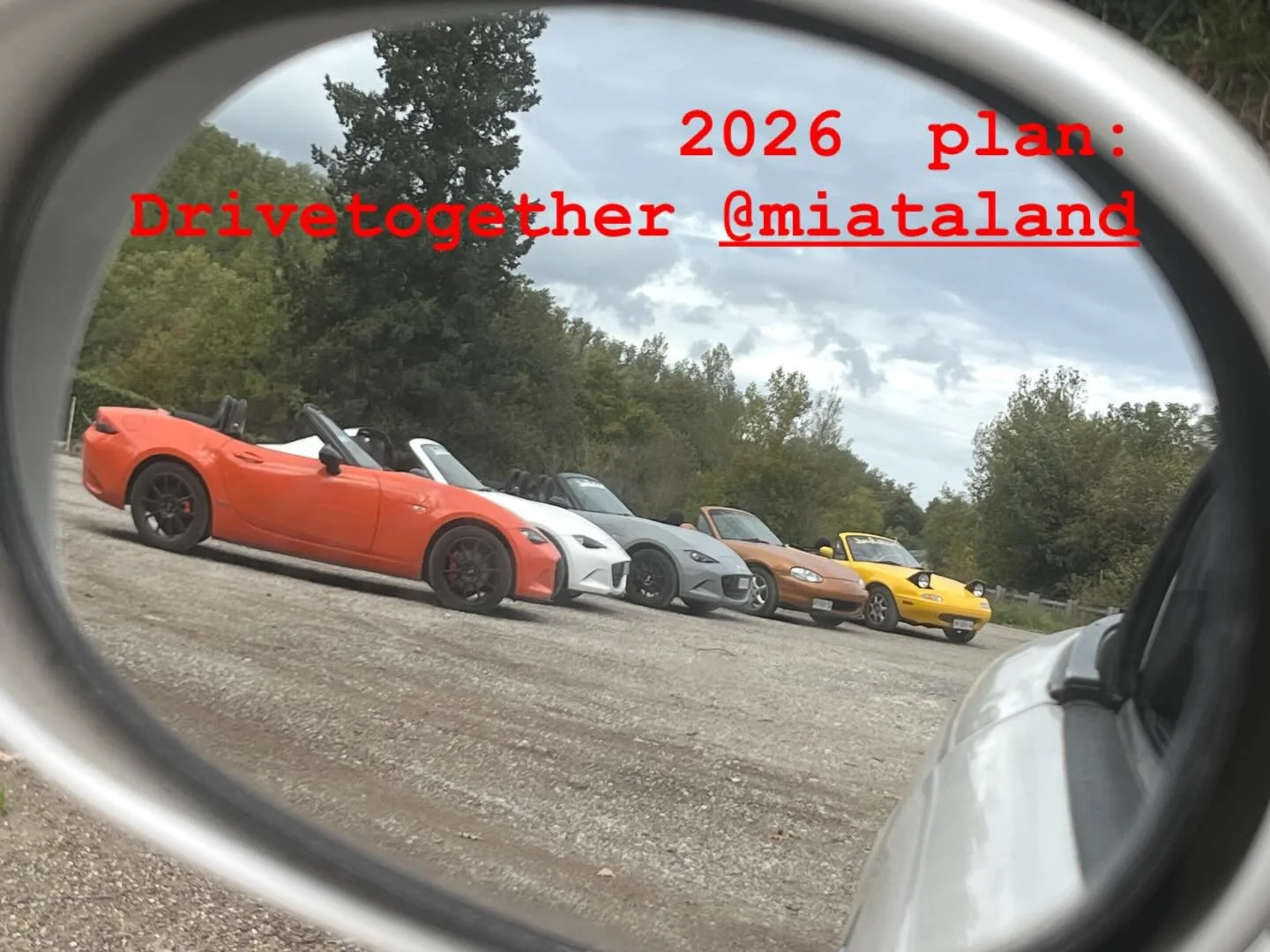 The Dream plan for 2026 is to stay with us 😊  #miata #mx5 #drivetogether #carcollection #holiday