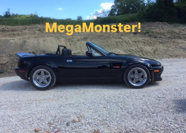 The #bestintheworld Mega #monster is at Miataland. Number 2 out of 50. #musclecar we are waiting for you 😊 #miata #carcollection