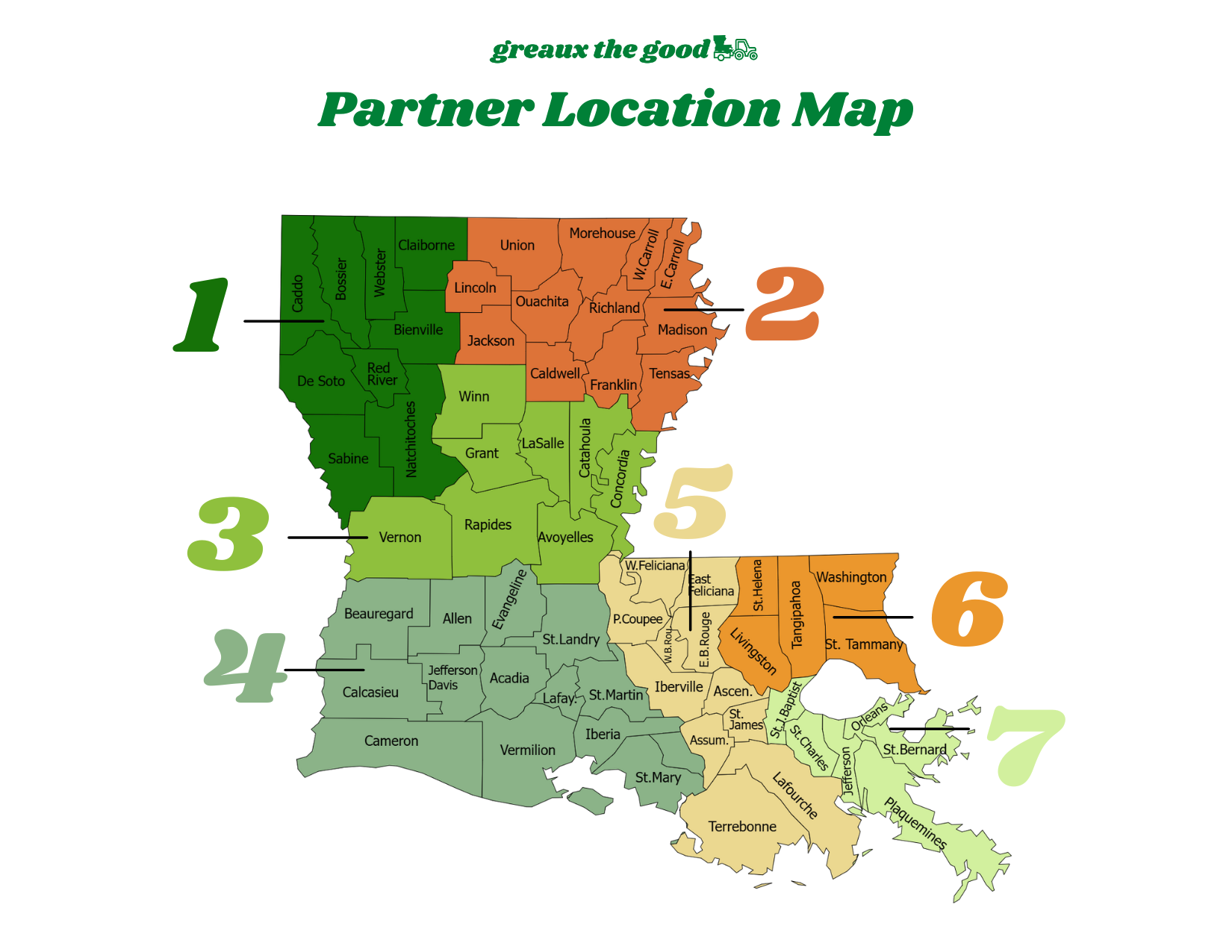 Partner Location Map -White Background