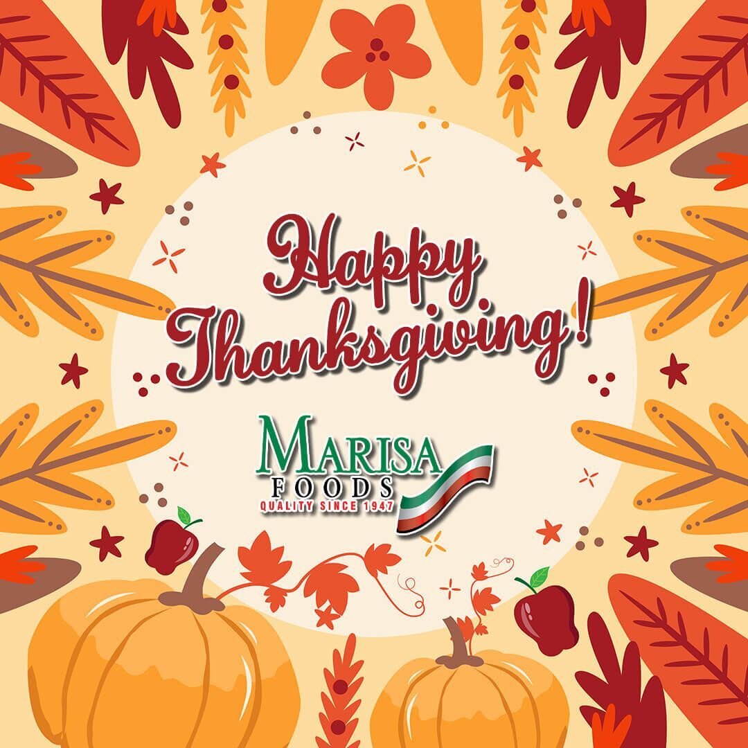 With warm appreciation and sincere gratitude, we wish you a Happy Thanksgiving from all of us here at Marisa Foods!

https://www.marisafoods.com/ 

#thankful #happythanksgiving2023 #Thanksgiving