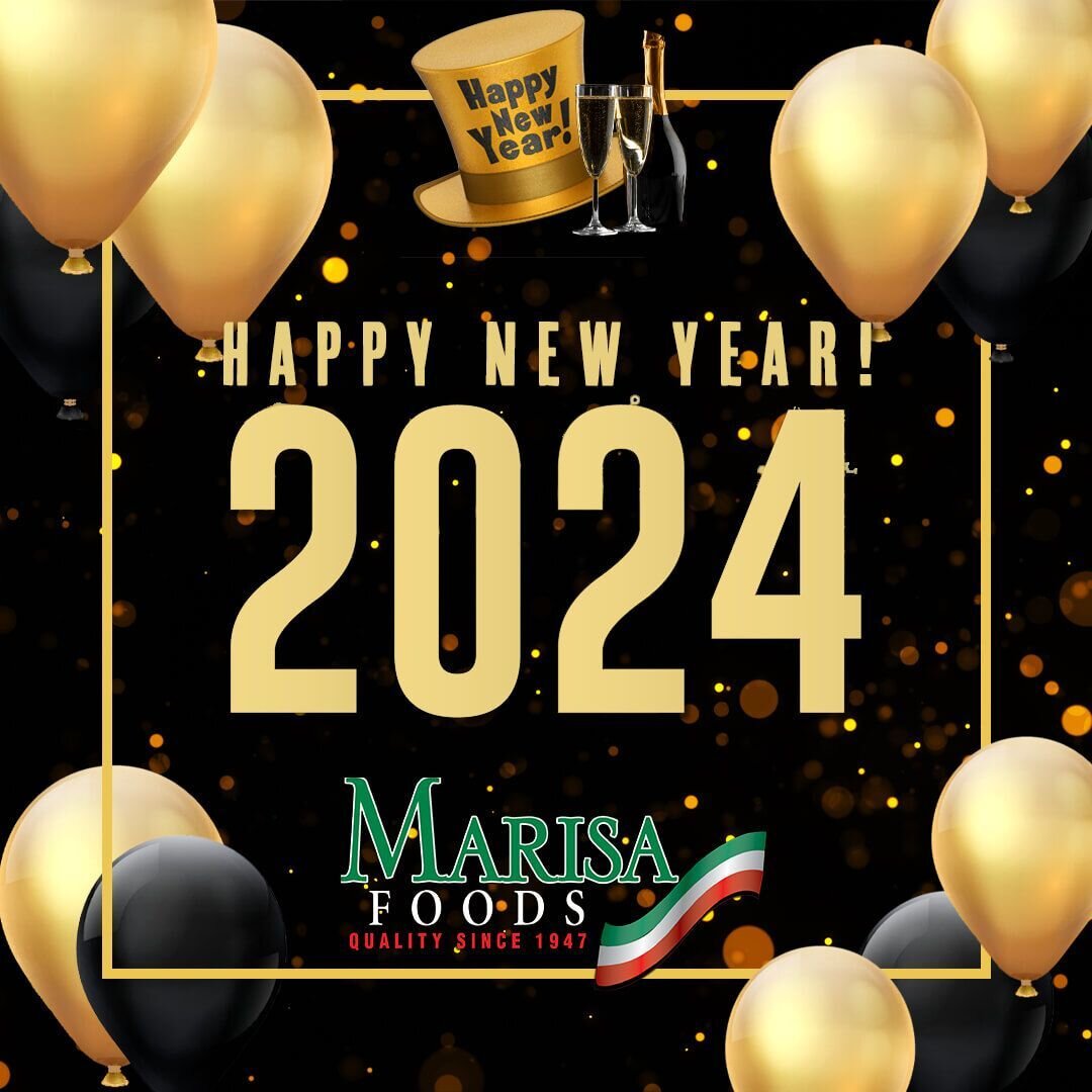 Happy New Year 2024 from all of us here at Marisa Foods...We wish you health, happiness and success in the New Year!

https://www.marisafoods.com

#NewYear #HappyNewYear #2024 #MarisaFoods #Co-packing #Privatelabel #FoodManufacter #Foodprocessing #Wh