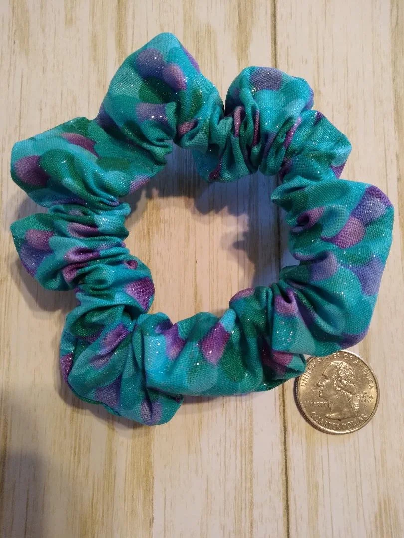 Mermaid Scale Hair Tie Scrunchie