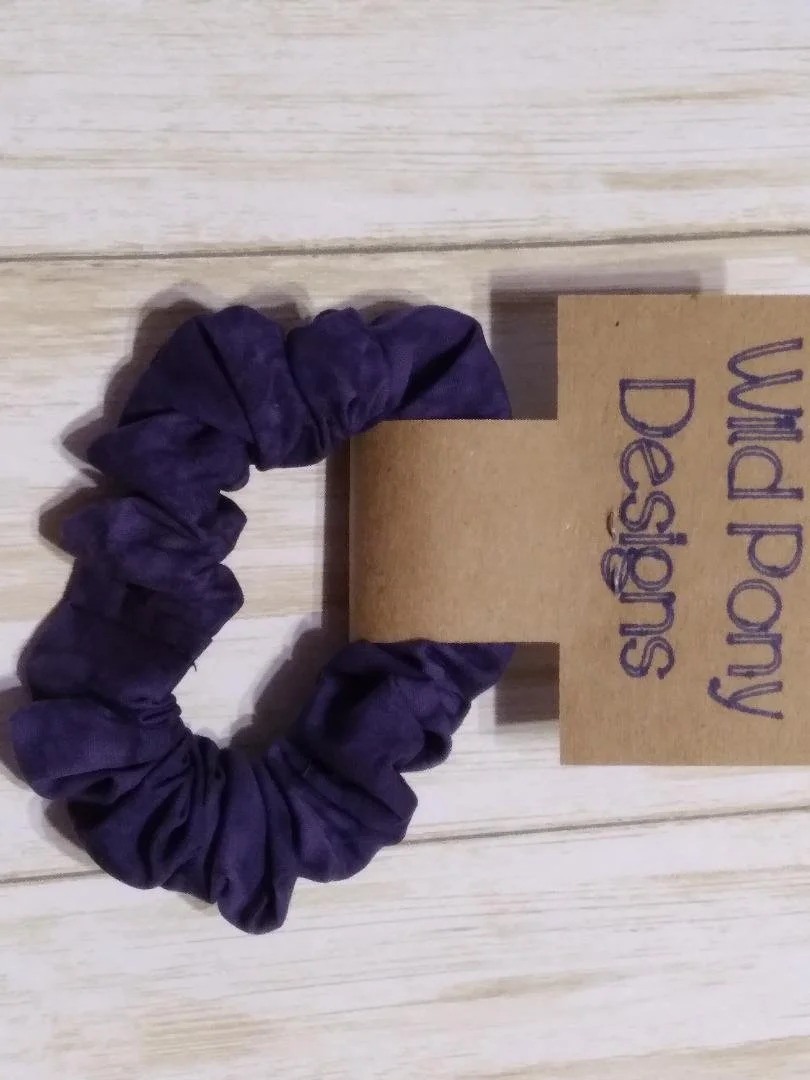 Purple Splash Hair Tie Scrunchie