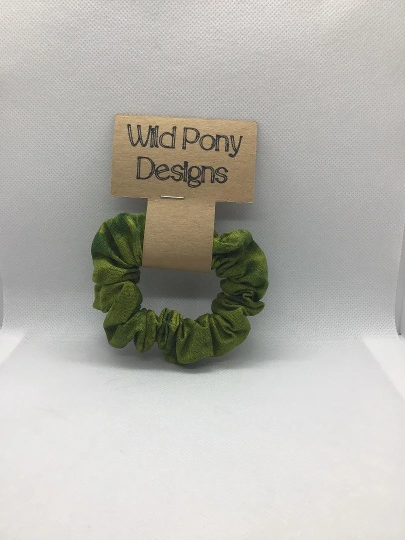 Green Splash Hair Tie Scrunchie