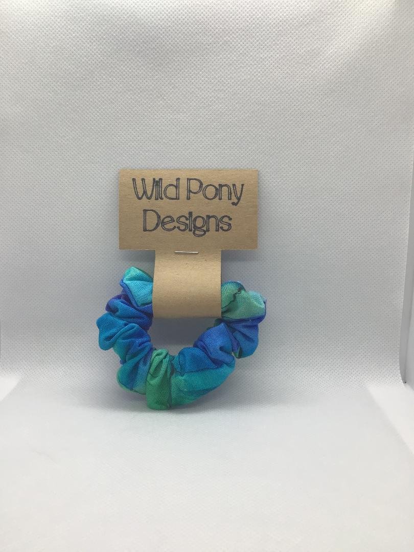 Blue Ombre Hair Tie Scrunchie