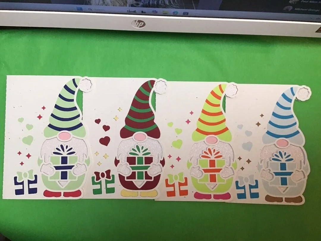 Gnome Christmas Cards Pack #4