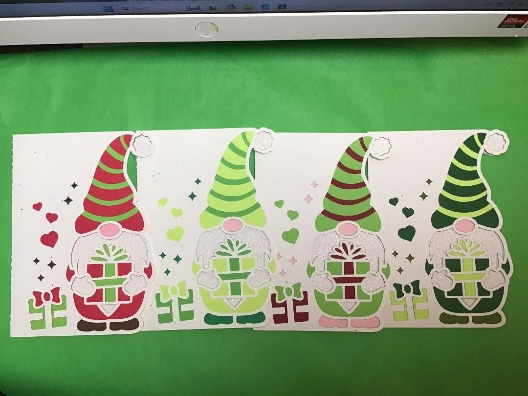 Gnome Christmas Cards Pack #3