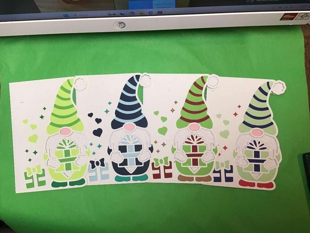 Gnome Christmas Cards Pack #2