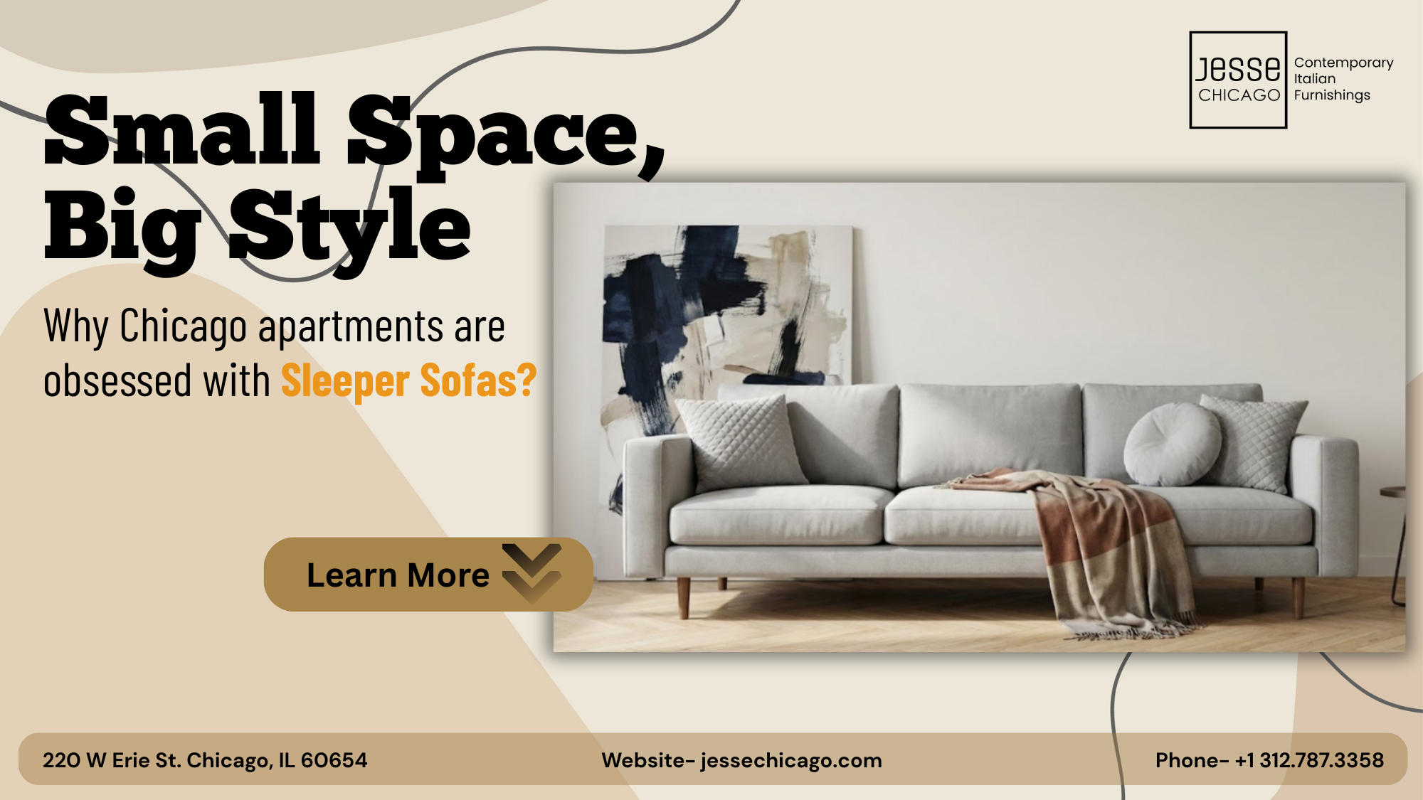 Small Space, Big Style Why Chicago Apartments Are Obsessed With Sleeper Sofas