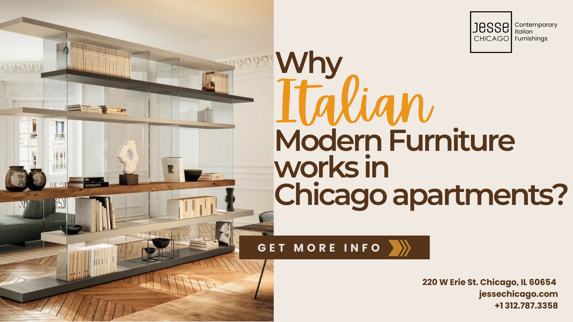 Why Italian Modern Furniture Works in Chicago Apartments?