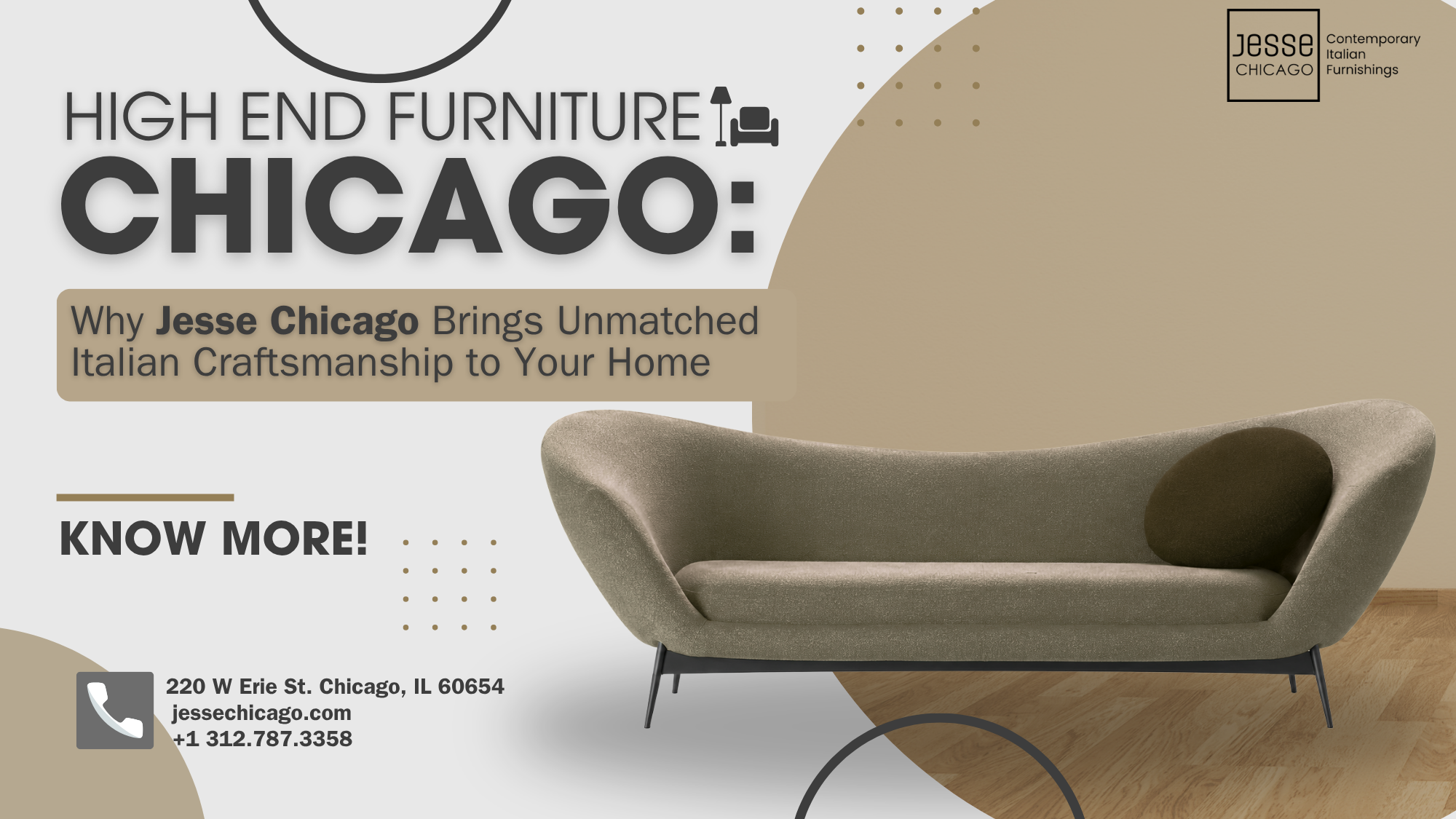 High End Furniture Chicago: Why Jesse Chicago Brings Unmatched Italian Craftsmanship to Your Home