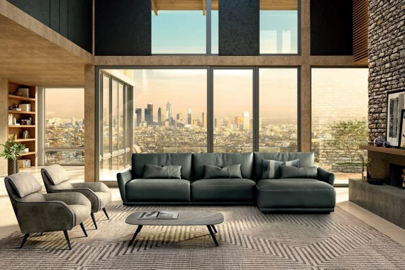 Italian Sectionals And Sofas Leather And Fabric Exquisite