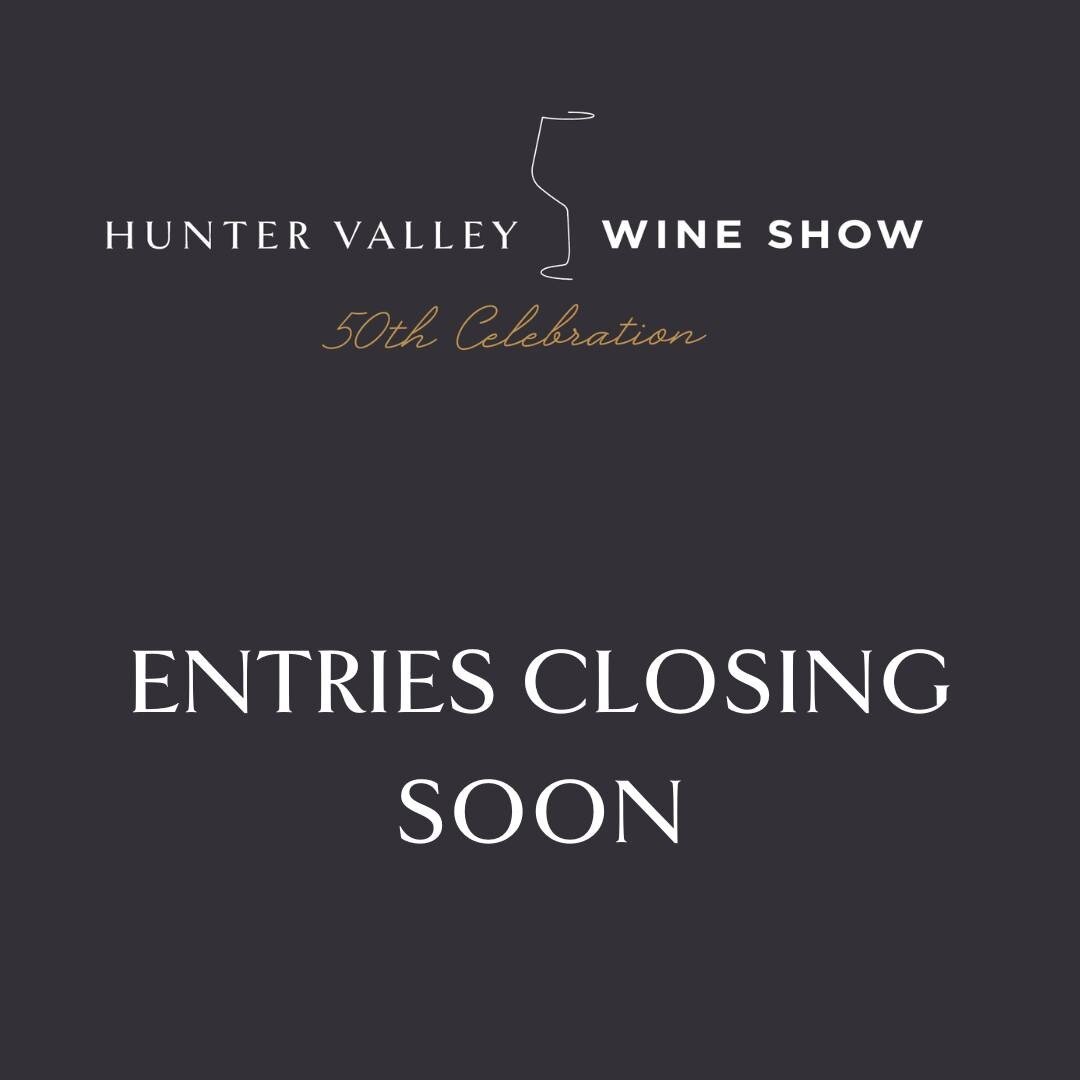 There's only a week until entries for the 2022 Hunter Wine Shows are closed. 

Judging commences August 15th with the Celebration Luncheon hosted at the Crowne Plaza on August 19th. 

Get your entries in at hunterwineshow.com.au/competition

#hunterv