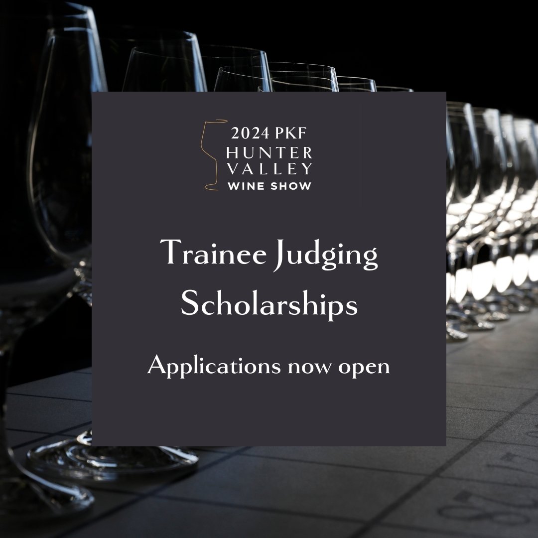 Are you interested in kickstarting your wine show judging career? The Hunter Valley Wine Show committee is calling for applications for two Trainee Judging Scholarships for the upcoming 2024 show.

These positions are most suited to the younger membe