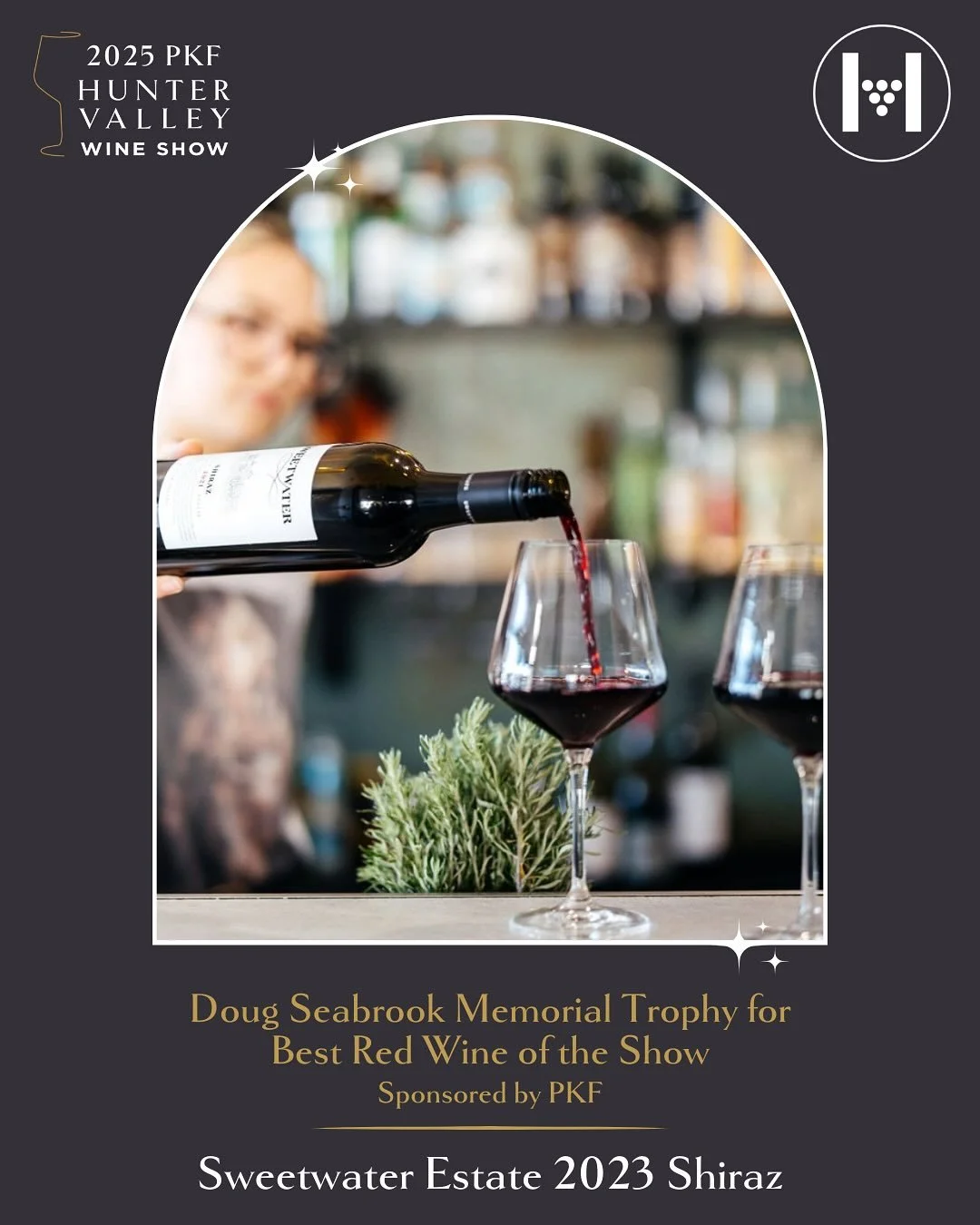 Congratulations to Sweetwater Estate 2023 Shiraz for winning the Doug Seabrook Memorial Trophy for Best Red Wine of the Show.

This trophy is proudly sponsored by PKF.

#25PKFhvws #hvws #hvws25 #wineaustralia #nswwines #huntervalley #hunterwineshow #