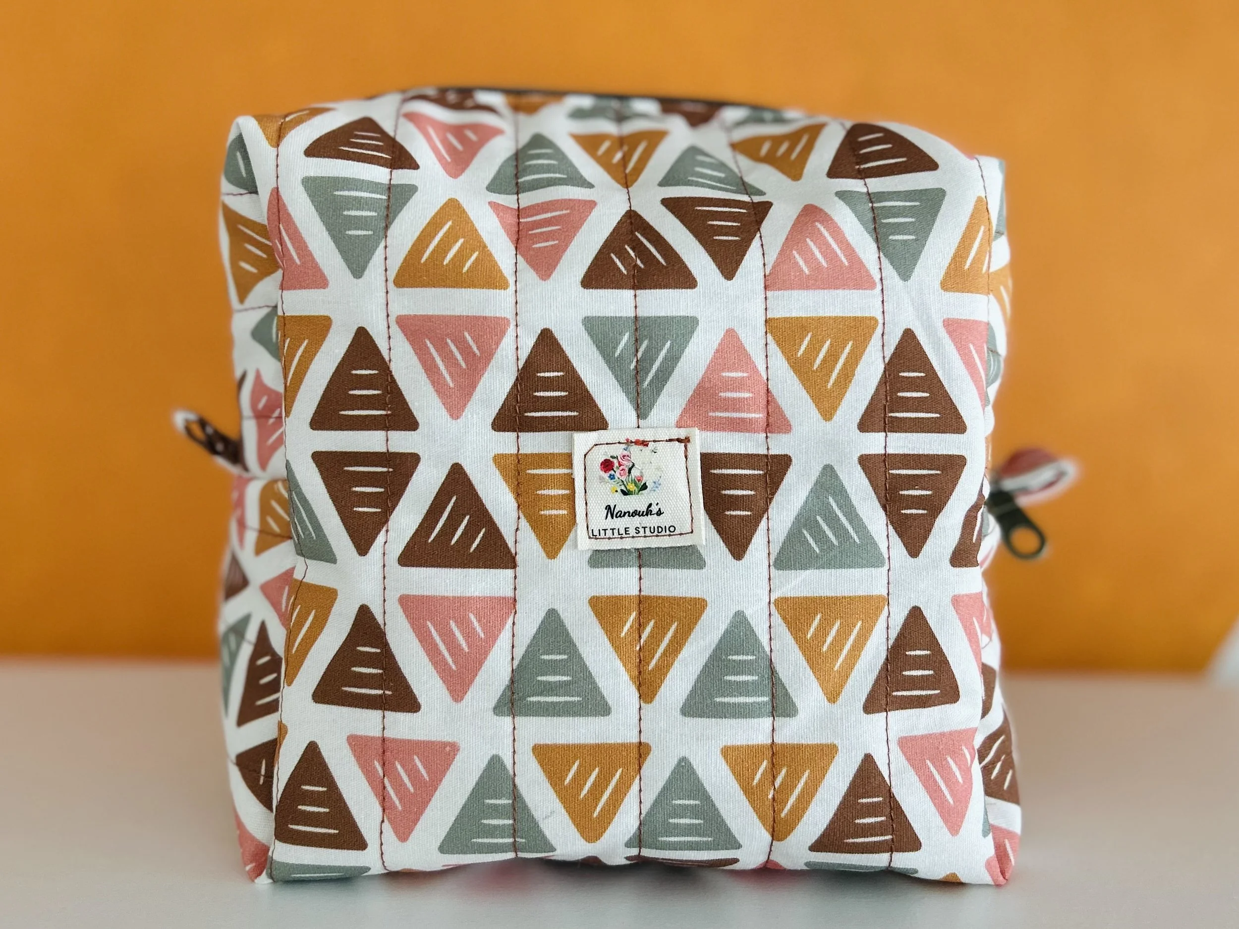 Triangles Boho MakeUp Bag