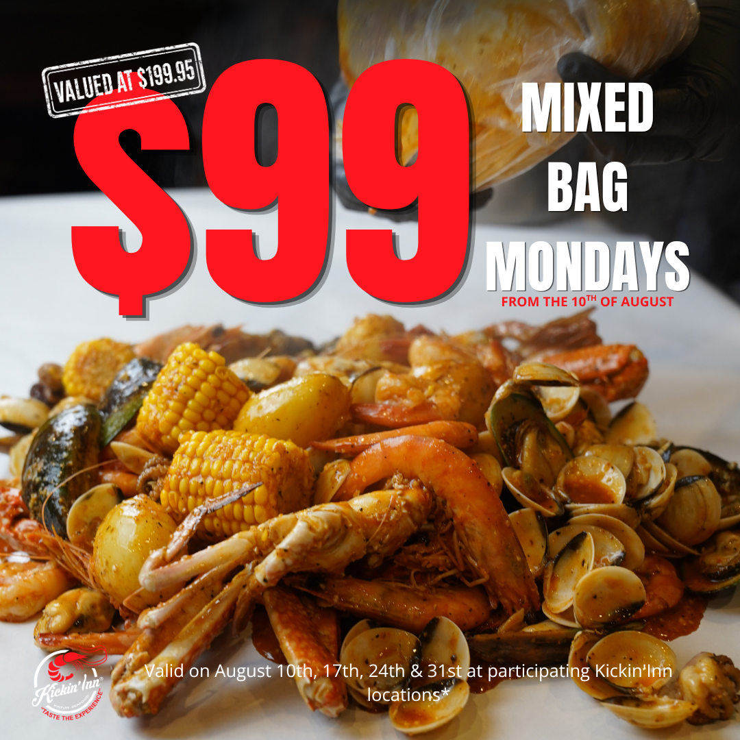 $99 Kickin’ Mixed Prawn Bag