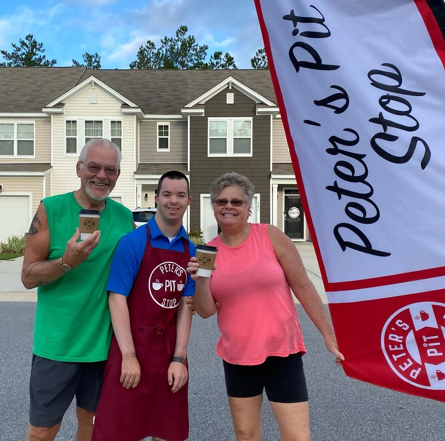 Thank you Chuck and Dru for being &ldquo;regulars&rdquo; at Peter&rsquo;s Pit Stop. We love serving new neighbors and everyone who drops by, what a joy! We are open today as usual, hope to see you soon. #PetersPitStop
#Meridianatlakesofcanebay
#Caneb