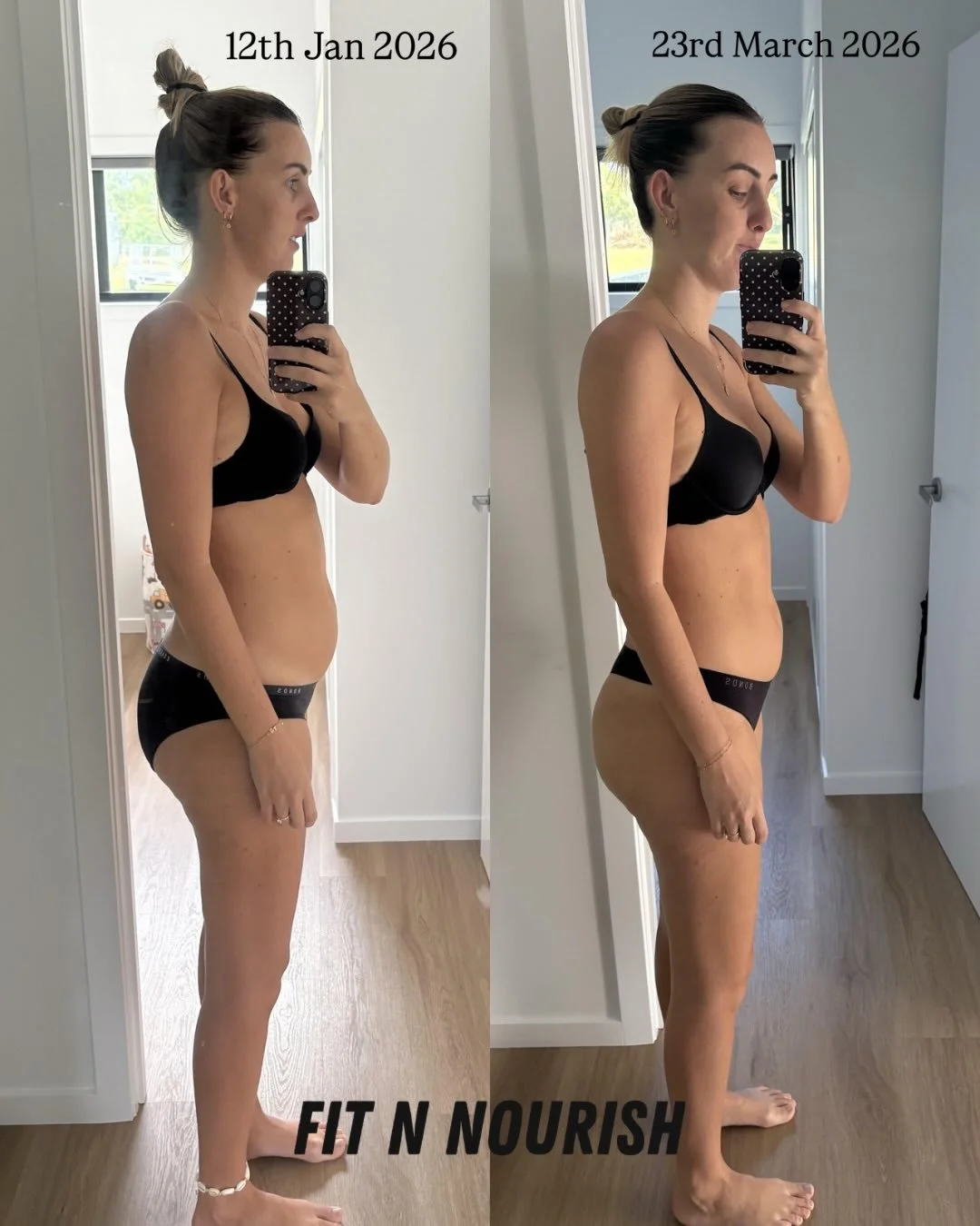 3 months ago, Alli came to me with a goal to lose weight, tone up and get stronger ✨

Today she&rsquo;s a few kilos lighter.. but that&rsquo;s not the real win.

This is about body composition changes. 
This is about more energy. 
This is about cloth