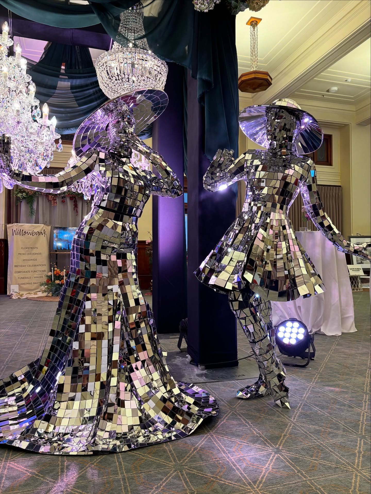 6th Position event dancers as roving performers at a canberra event