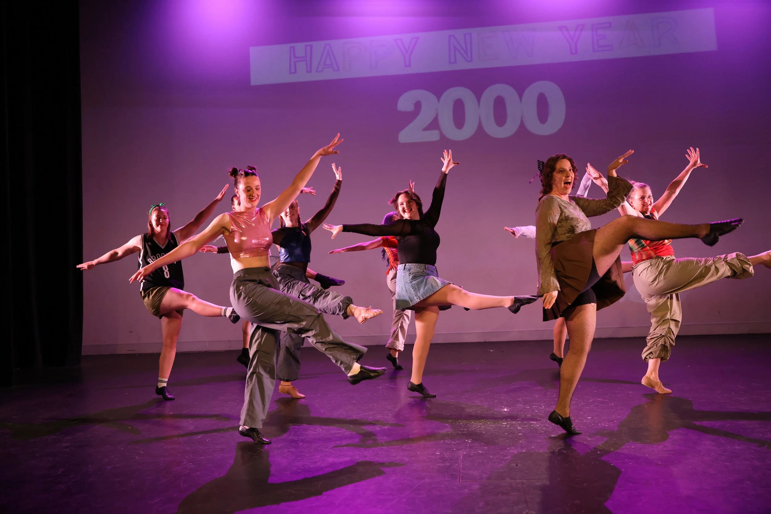 Jazz dance class for adults in a supportive studio environment