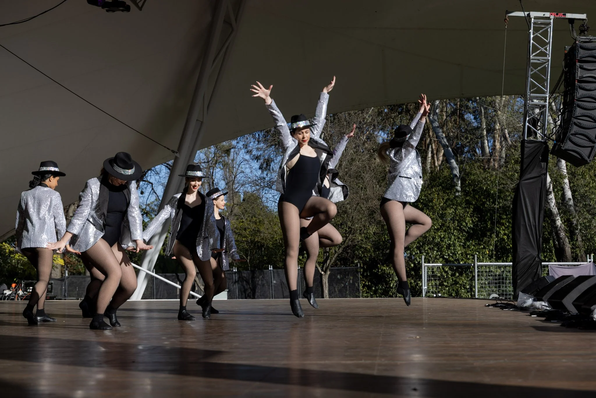 6th Position event dancers performing jazz dance at a Canberra event