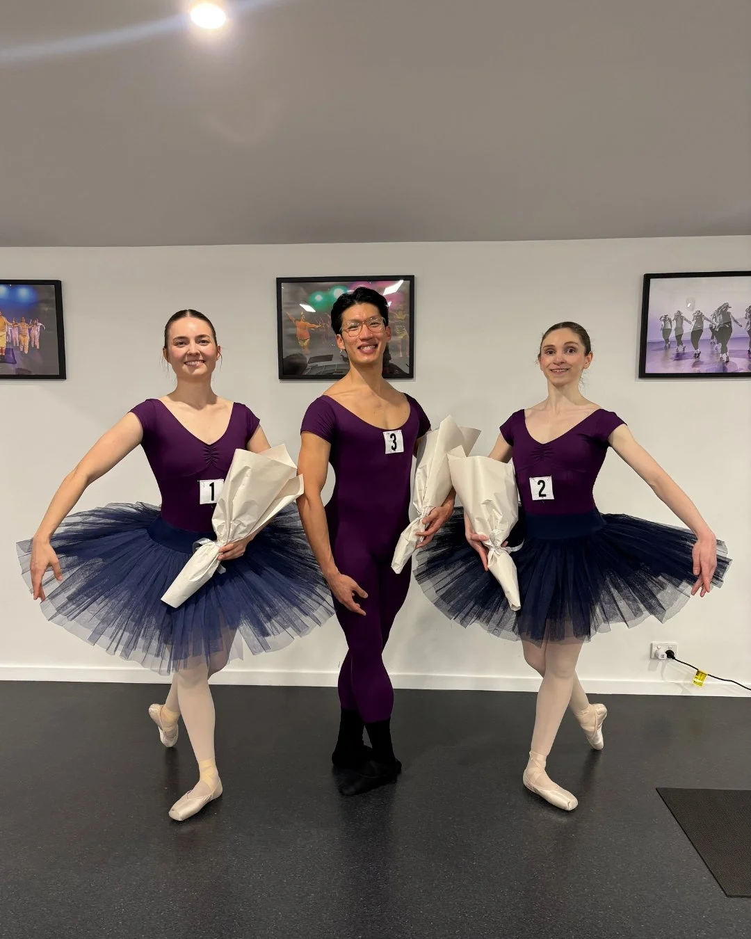 Students training in RAD ballet syllabus class in Canberra dance studio