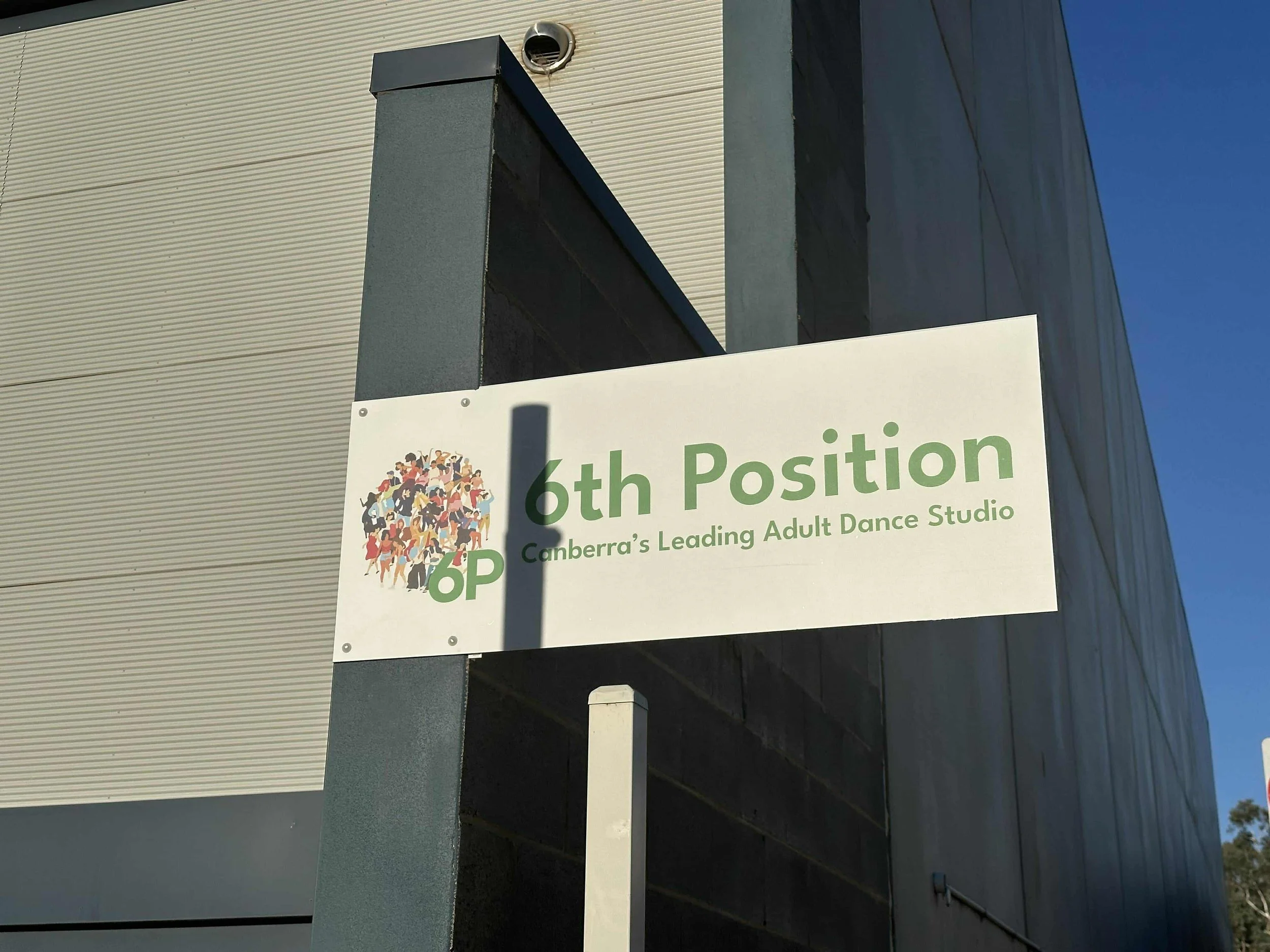 Dance studio facilities at 6th Position Canberra including mirrored space and open floor