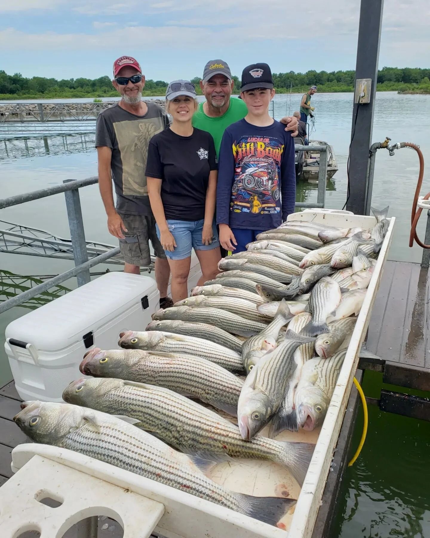 Those summer temps have definitely set in! It was a warm weekend here at Lake Texoma, but we still had some nice limits, big fish, and a really great time despite the heat. 

We've still got a few openings in June and July. Send us a message or text/