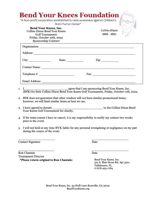 Sponsor + Donation Form