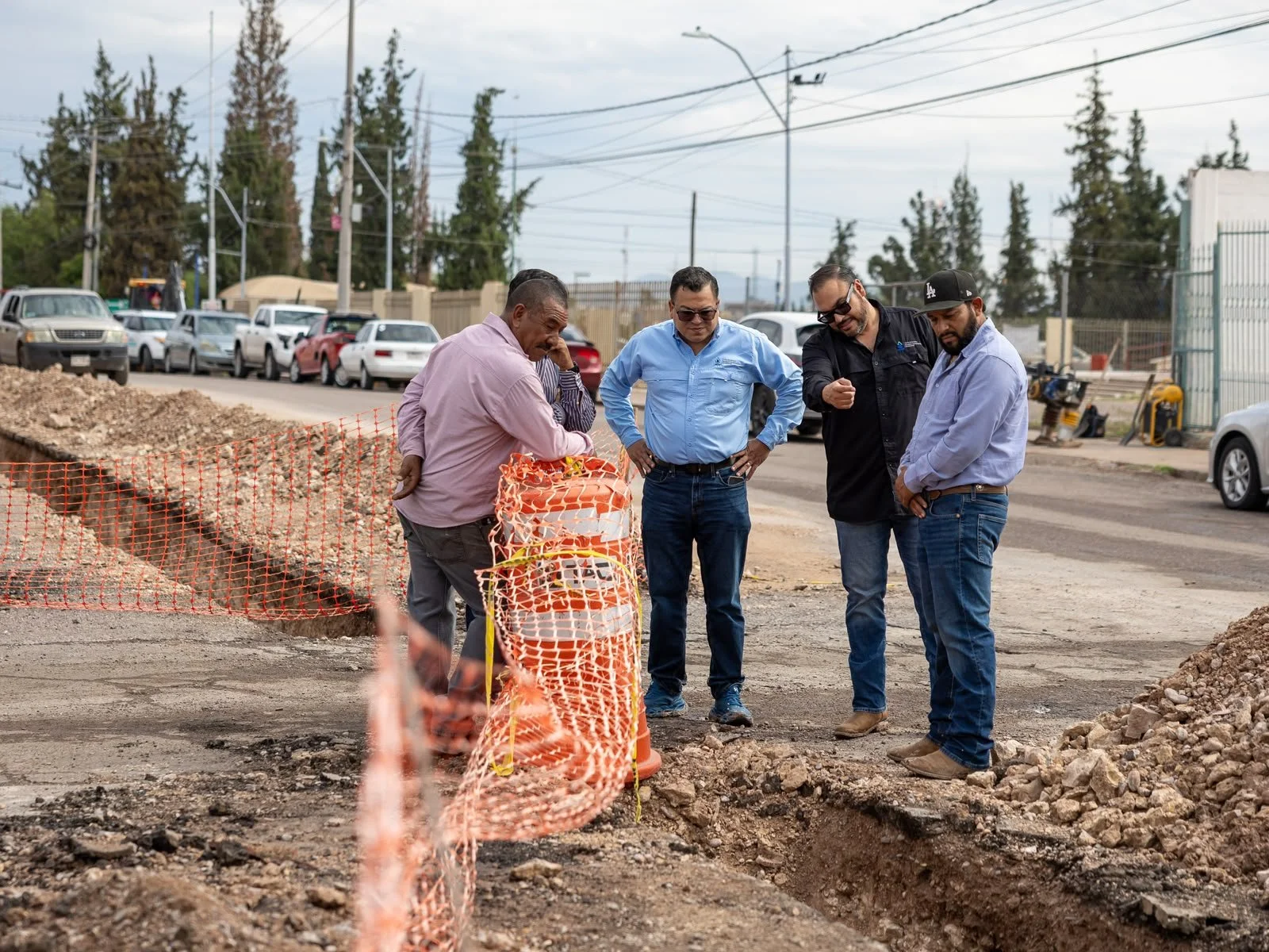 EDGAR RUIZ SUPERVISA OBRAS DE LA JMAS DE DELICIAS