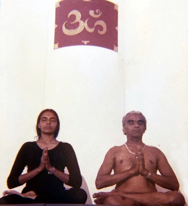 Geeta Iyengar and BKS Iyengar