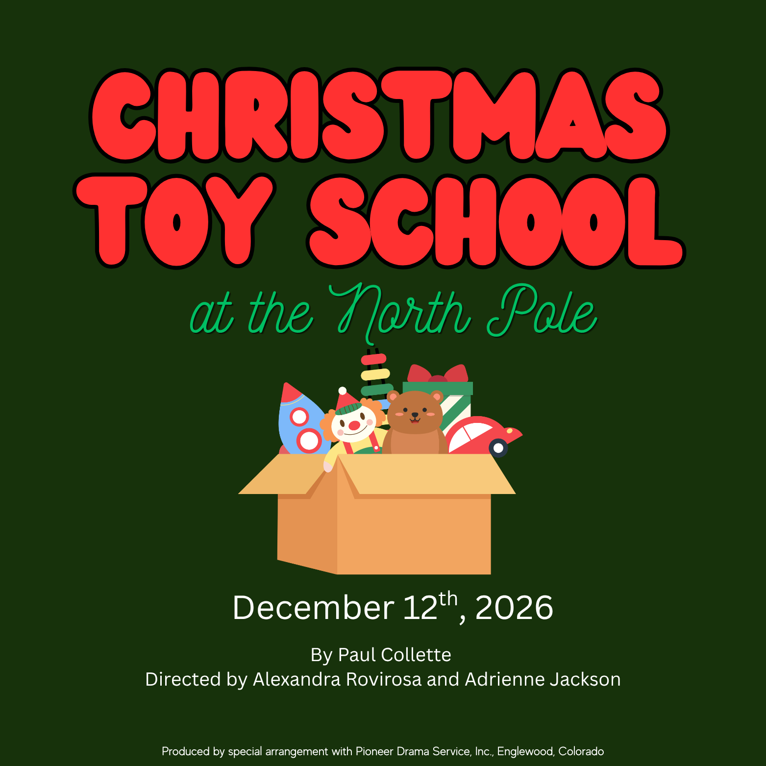 "Christmas Toy School" Kids (7-12) Performance Class