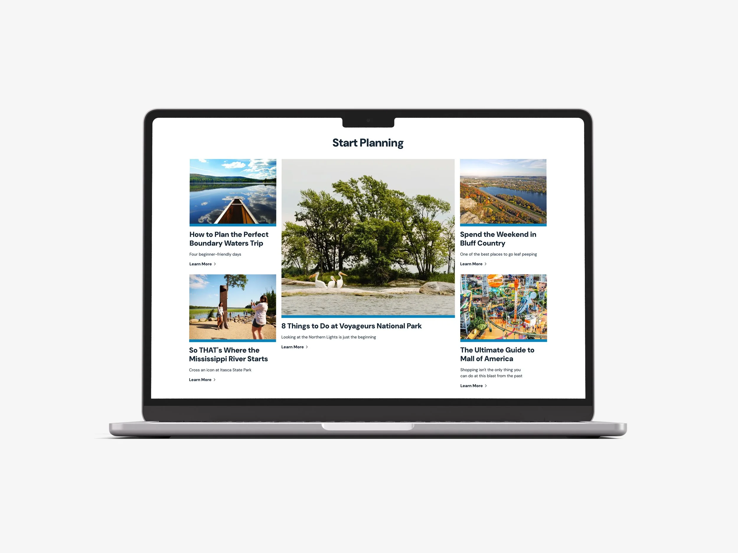 Applied brand system across modular layouts