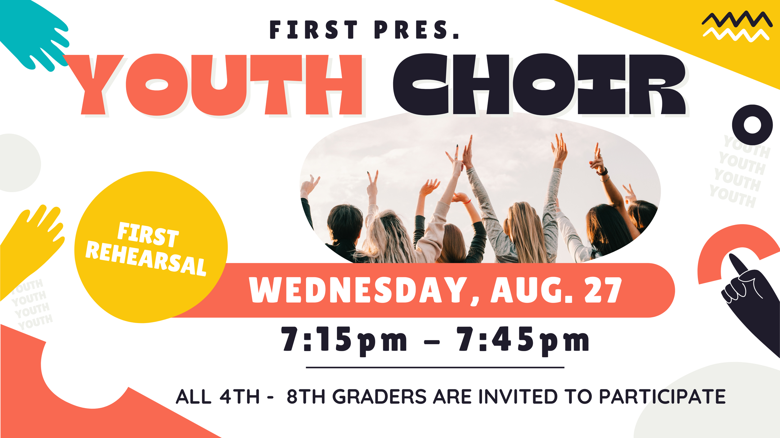Youth Choir Rehearsals begin!